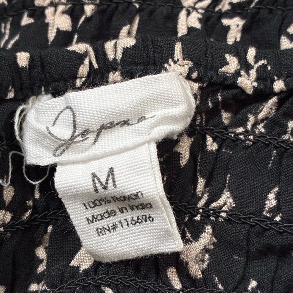 Black and White Patterned Top